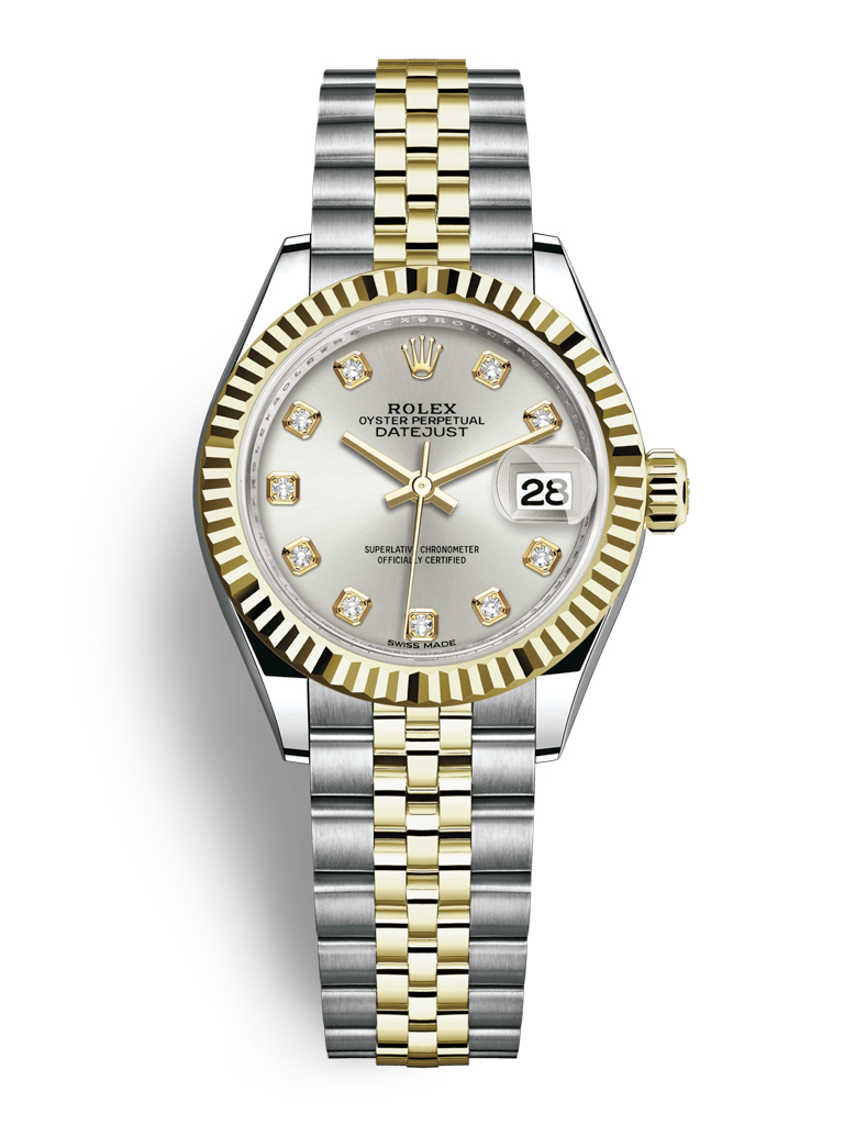 Rolex Lady Datejust 28mm Stainless Steel and Yellow Gold 279173 Silver Diamond Jubilee